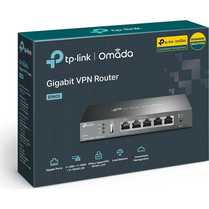 TP-LINK Omada ER605 Gigabit 4x WAN VPN usmerjevalnik
