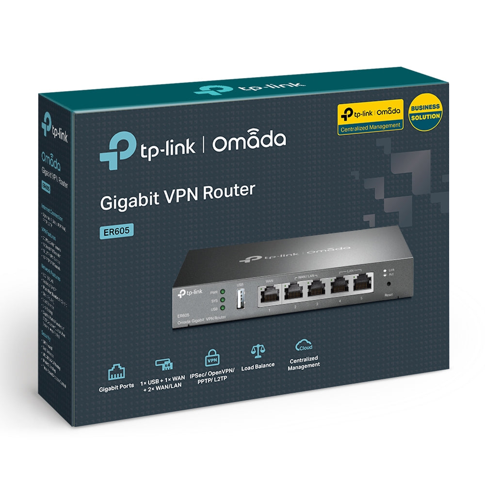 TP-LINK Omada ER605 Gigabit 4x WAN VPN usmerjevalnik