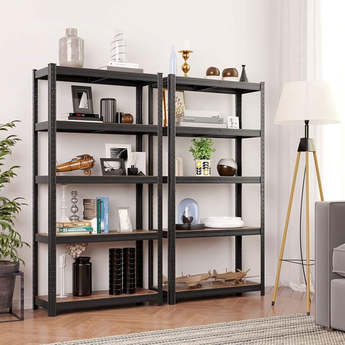 SONGMICS Regal 30 x 75 x 150 cm rjavo-črna, GLR030B01