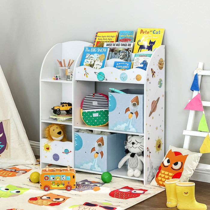 SONGMICS organizator igrač in knjig bel, GKR42WT