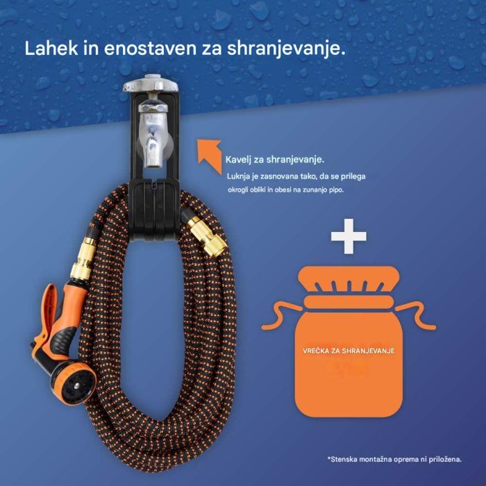 VonHaus raztegljiva vrtna cev – 30 m