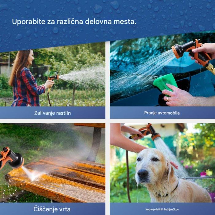 VonHaus raztegljiva vrtna cev – 30 m