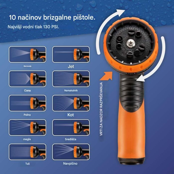 VonHaus raztegljiva vrtna cev – 30 m