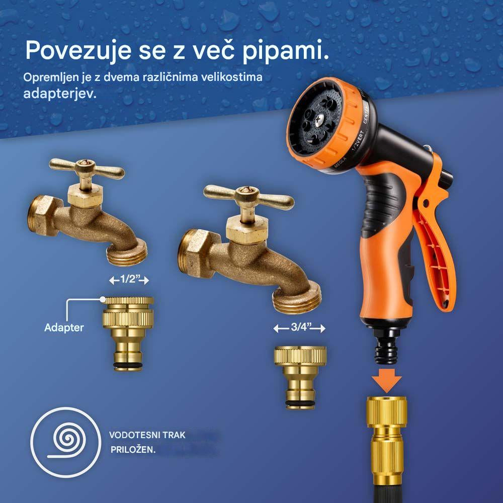 VonHaus raztegljiva vrtna cev – 15 m