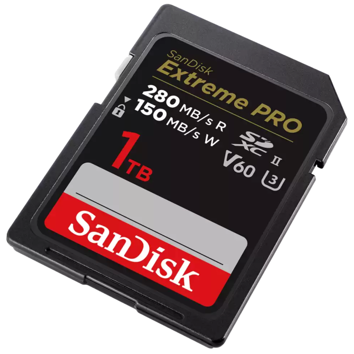 SanDisk 1TB Extreme PRO SDXC UHS-II spominska kartica