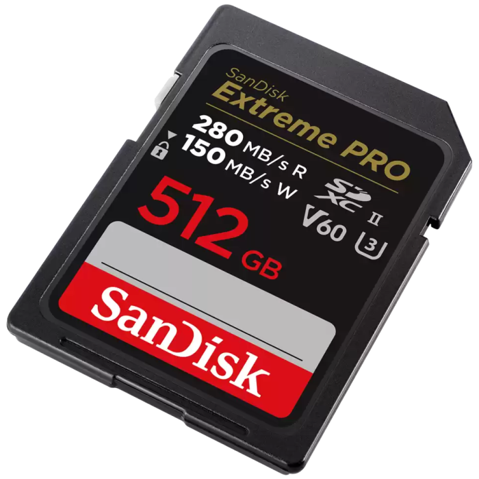 SanDisk 512GB Extreme PRO SDXC UHS-II spominska kartica