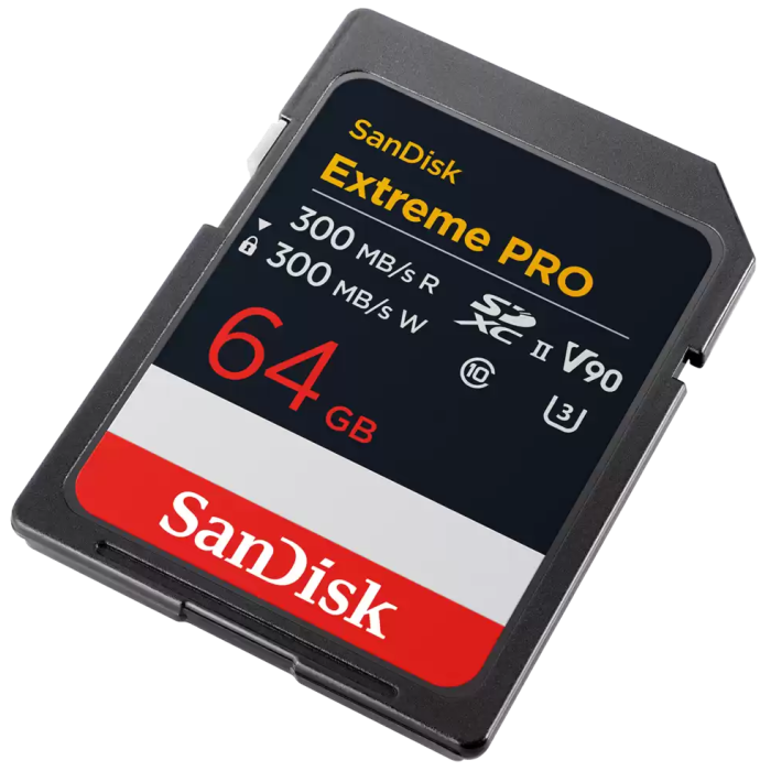 SanDisk 64GB Extreme PRO SD UHS-II V90 spominska kartica
