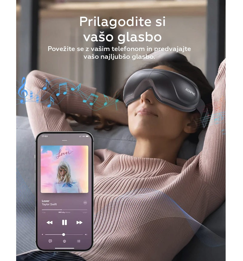 RENPHO Eyeris 2 Masažna naprava za oči s toplotno vibracijo