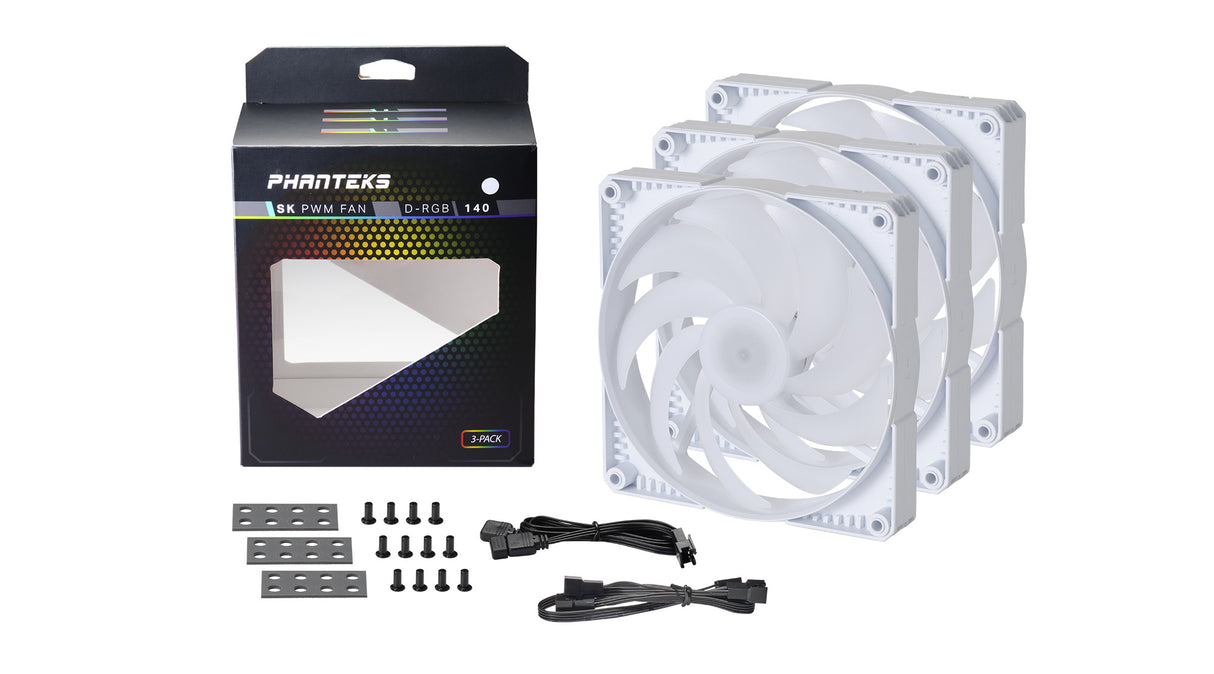 PHANTEKS F140SK SET 3x RGB 140mm ventilator - bel
