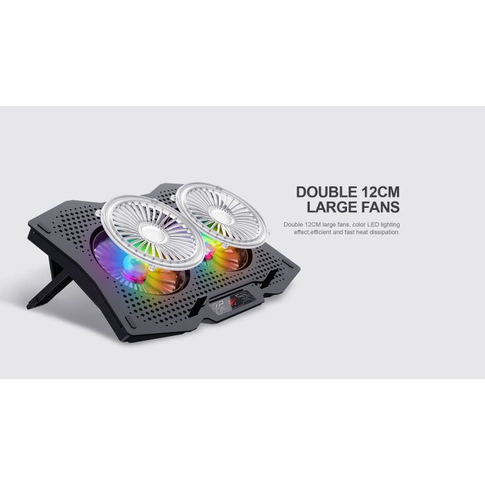 HAVIT Gamenote gaming hladilna podloga za prenosnike do velikosti zaslona 17