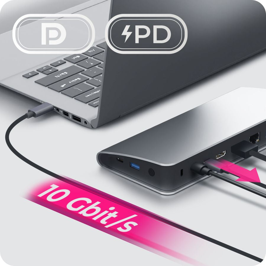 Icybox IB-DK2408-C 11-in-1 USB Type-C DockingStation priklopna postaja za prenosnik s Power Delivery 60W