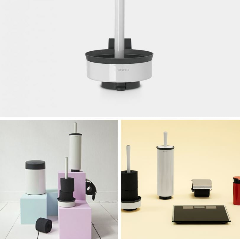 Brabantia stojalo za WC papir kovinski bel