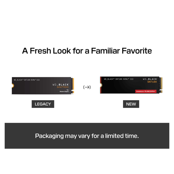 SanDisk 500GB WD Black SN7100 M.2 2280 PCI-e 4.0 NVMe 1.4 SSD disk