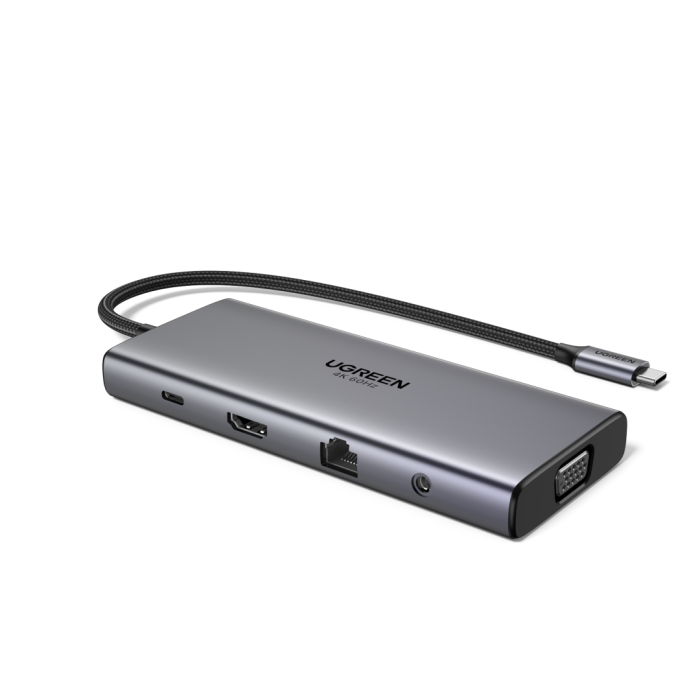 Ugreen 11v1 USB-C priklopna postaja s 100W PD vhodom