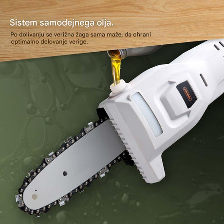 VonHaus Brezžična teleskopska verižna žaga 3519007