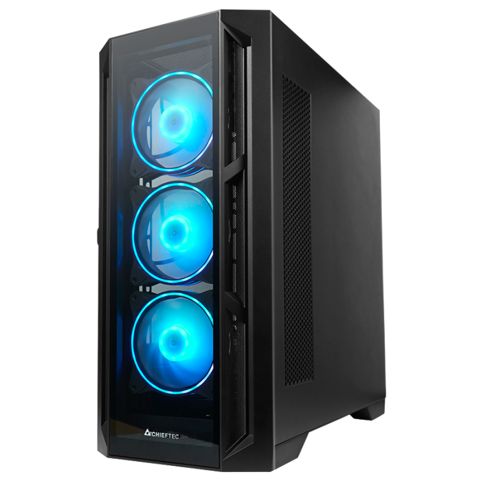 Chieftec APEX USB3.2 Gen2 ATX A-RGB ohišje, črno