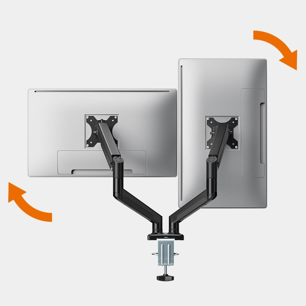 VonHaus dvojni namizni nosilec do diagonale 32'' plinska vzmet 3000915