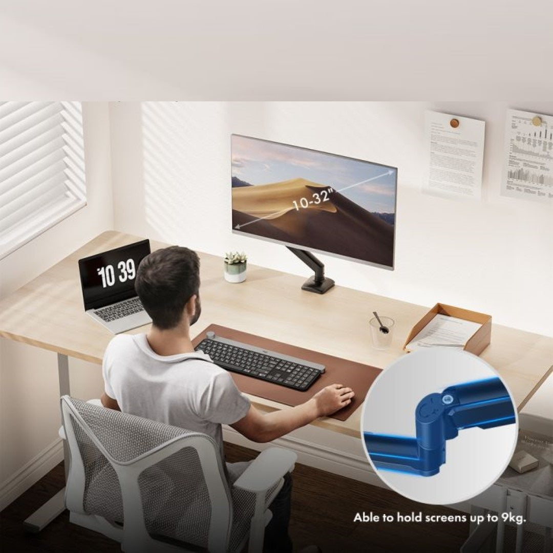 VonHaus enojni namizni nosilec do diagonale 32'' plinska vzmet 3000914