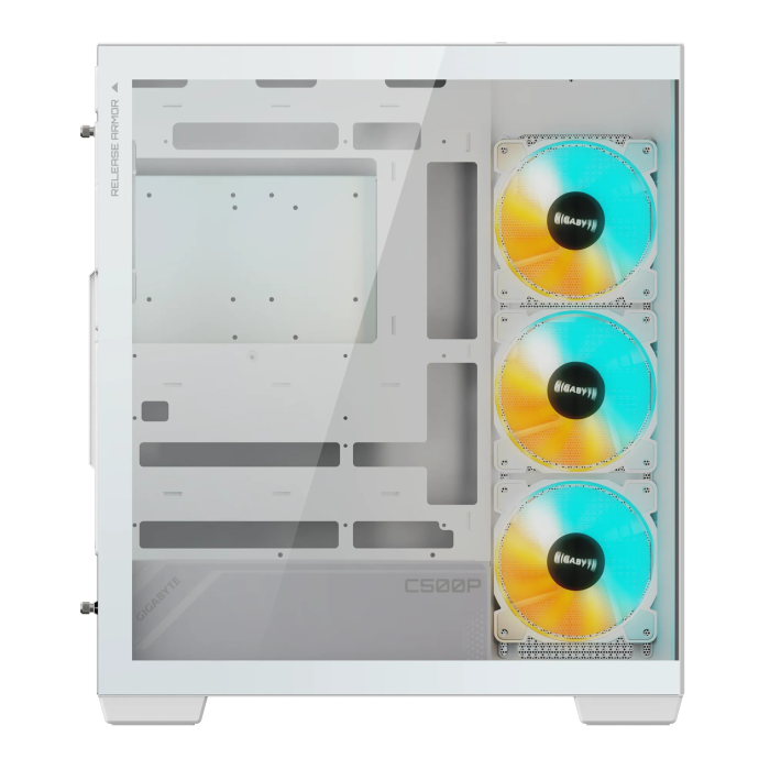 Gigabyte C500 PANORAMIC STEALTH ICE USB-C USB 3.2 Gen2 ATX ARGB osvetljeno ohišje, belo