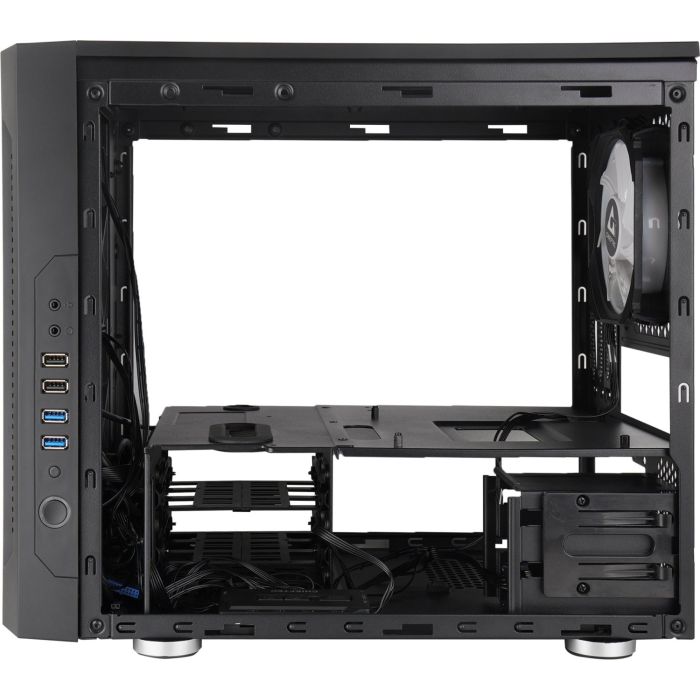 Chieftronic M2 USB3.1 Gen1 mATX RGB ohišje, črno