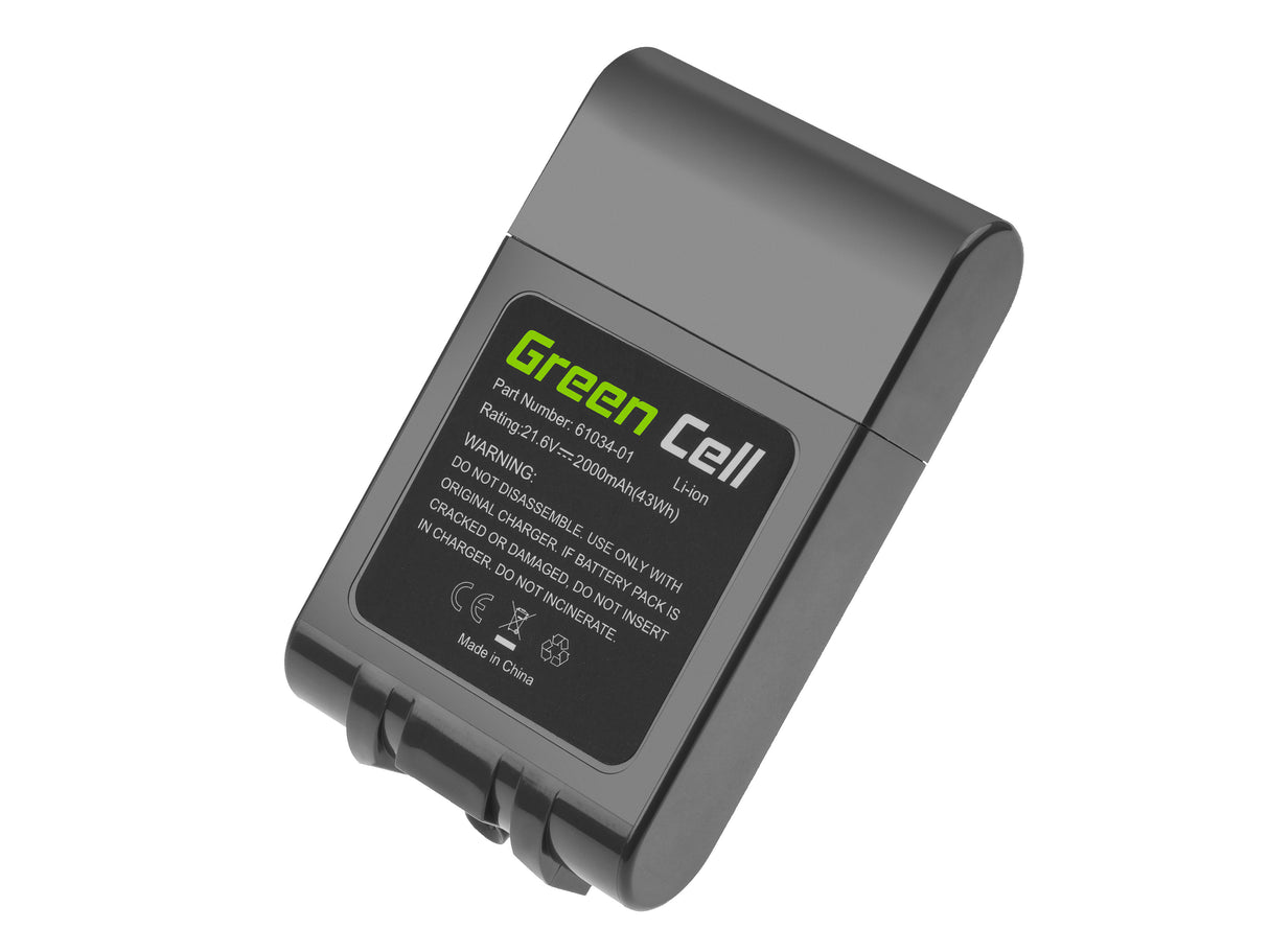 Green Cell Baterija (2Ah 21.6V) 967810-02 209432-01 209472-01 za Dyson V6 DC58 DC59 DC61 DC62 DC72 DC74