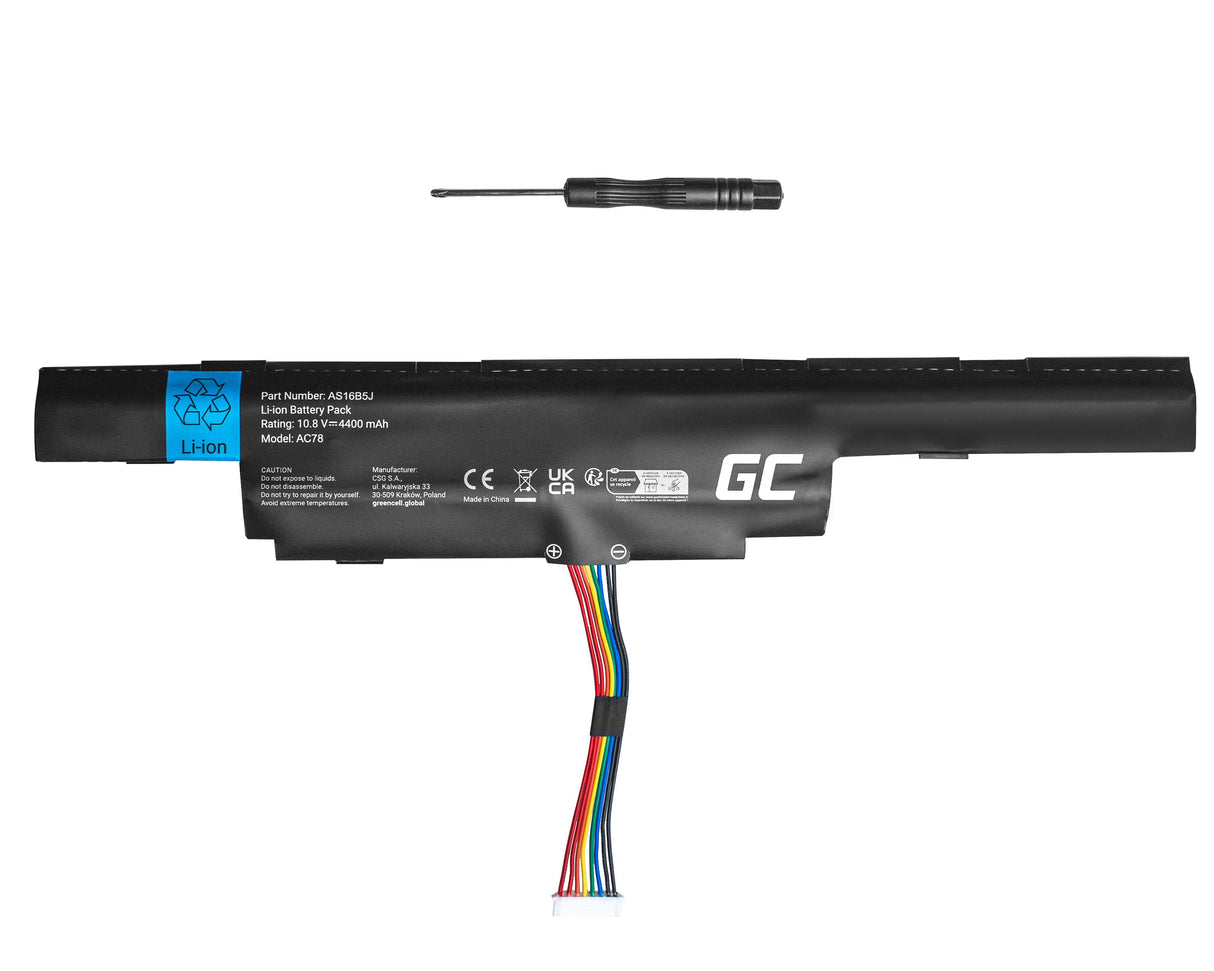 Green Cell Baterija AS16B5J AS16B8J za Acer Aspire E15 E5-575 E5-575G F15 F5-573 F5-573G TravelMate P259-M P259-G2-M