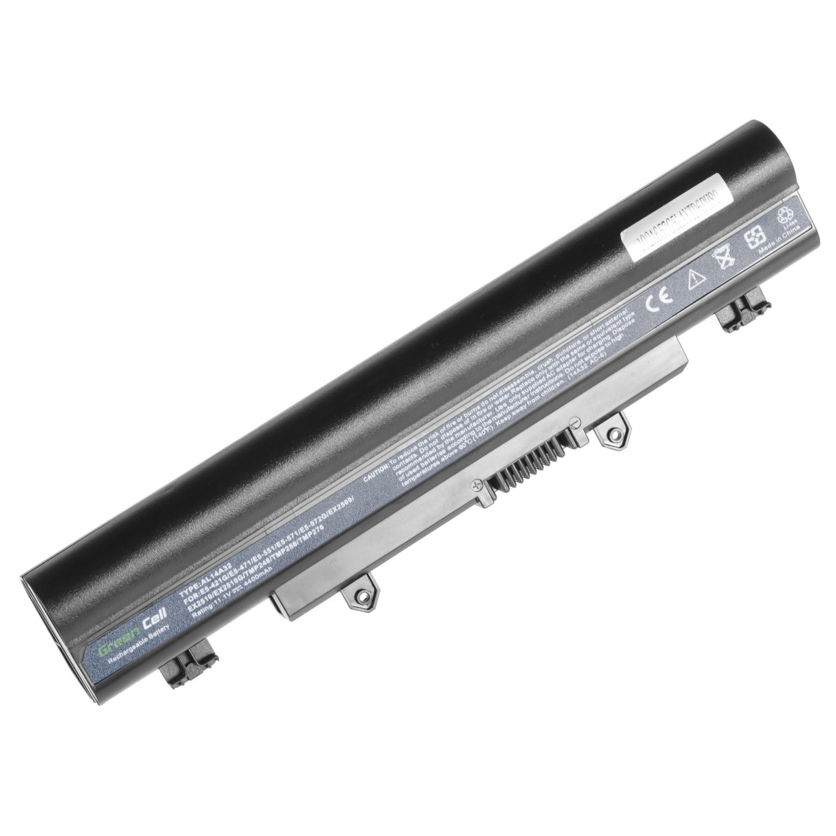 Green Cell Baterija za Acer Aspire E14 E15 E5-511 E5-521 E5-551 E5-571 (spodnja) / 11,1V 4400mAh
