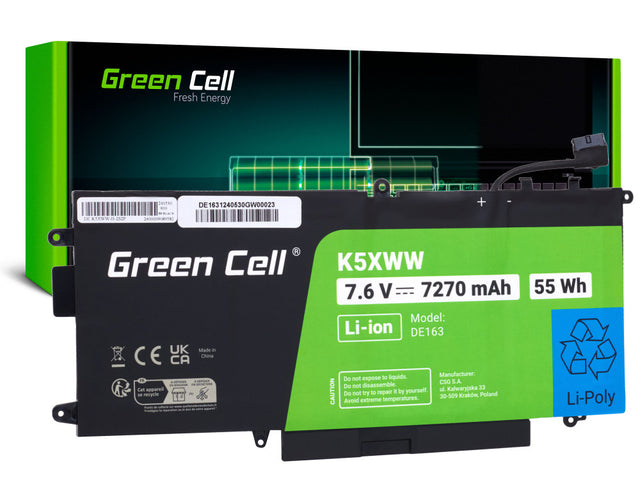 Green Cell Baterija K5XWW za Dell Latitude 7390 2-v-1 5289 7389