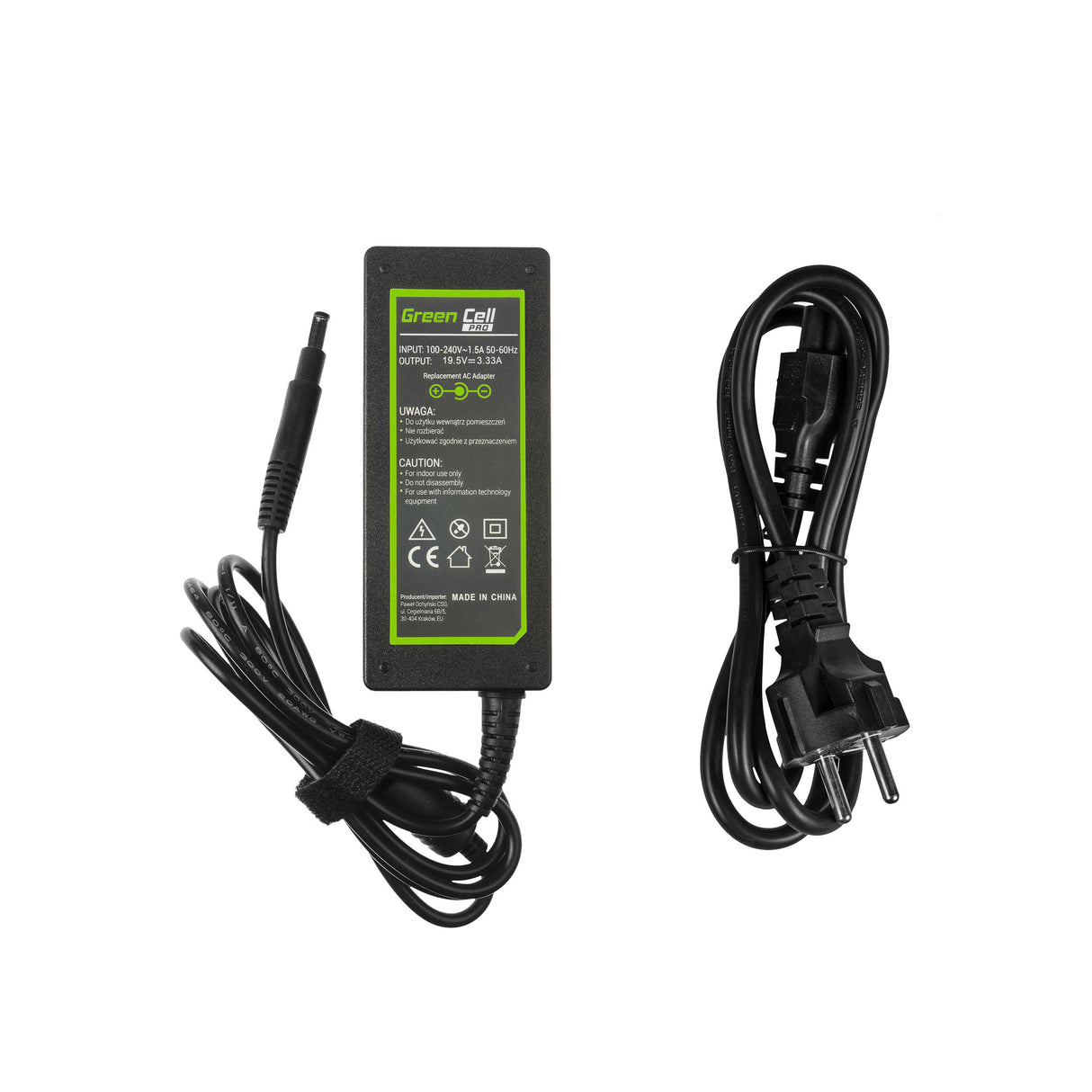 Green Cell PRO polnilec / AC Adapter 19.5V 3.33A 65W za HP Pavilion 15-B 15-B020EW 15-B020SW 15-B050SW 15-B110SW HP Envy 4 6