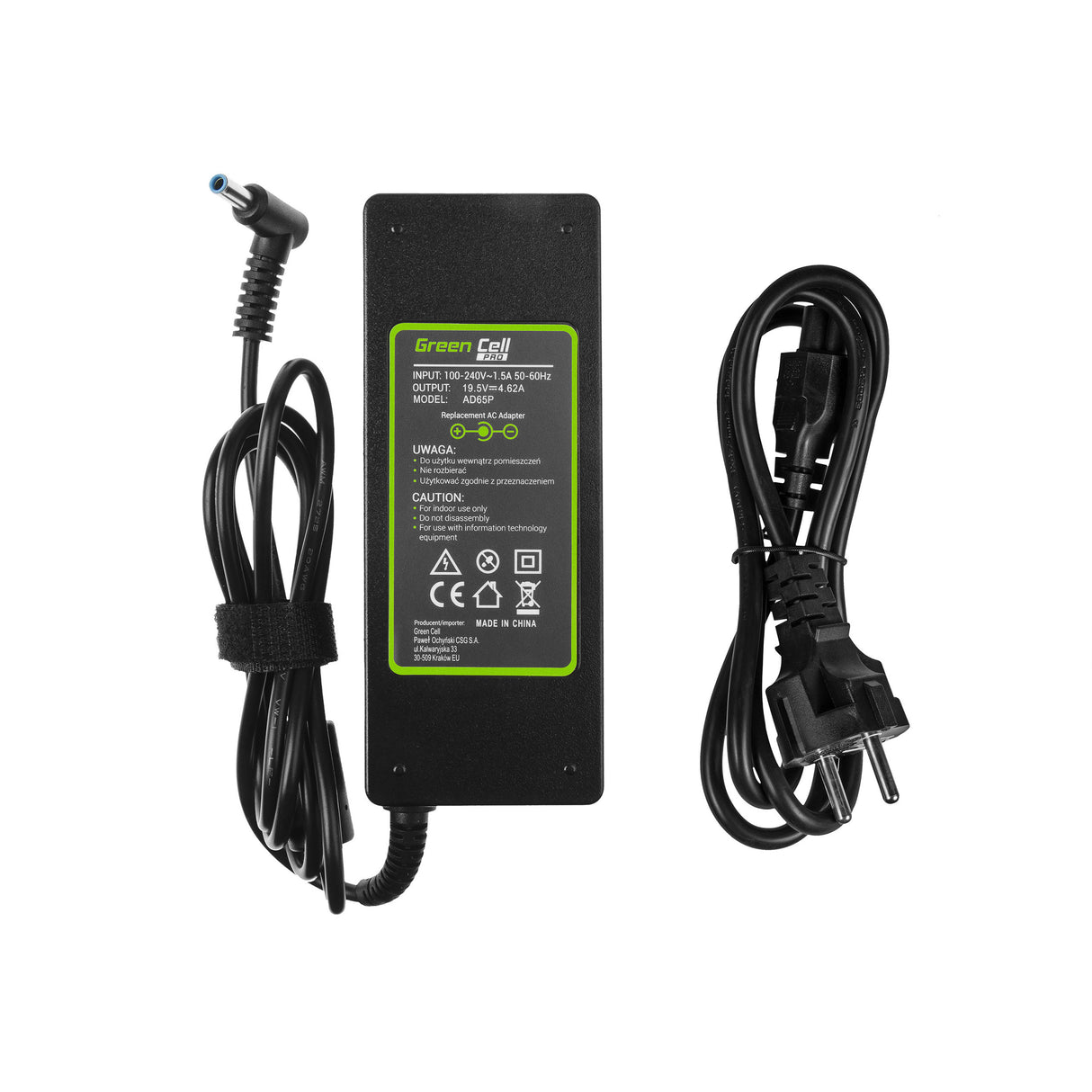 Green Cell PRO polnilec / AC Adapter 19.5V 4.62A 90W za HP 250 G2 ProBook 650 G2 G3 Pavilion 15-N 15-N025SW 15-N065SW 15-N070SW