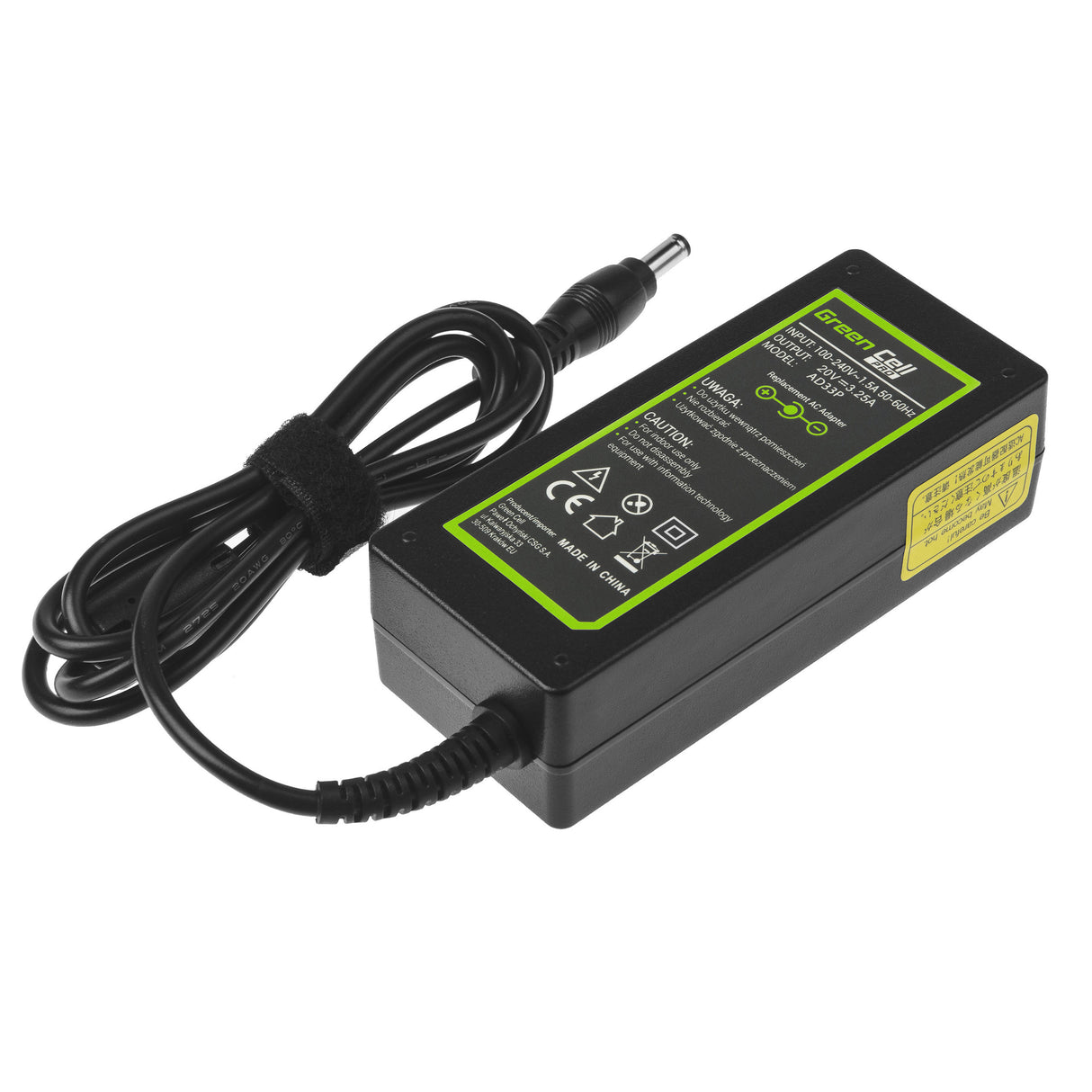 Green Cell PRO polnilec / AC Adapter 20V 3.25A 65W za Lenovo B560 B570 G530 G550 G560 G575 G580 G580a G585 IdeaPad Z560 Z570