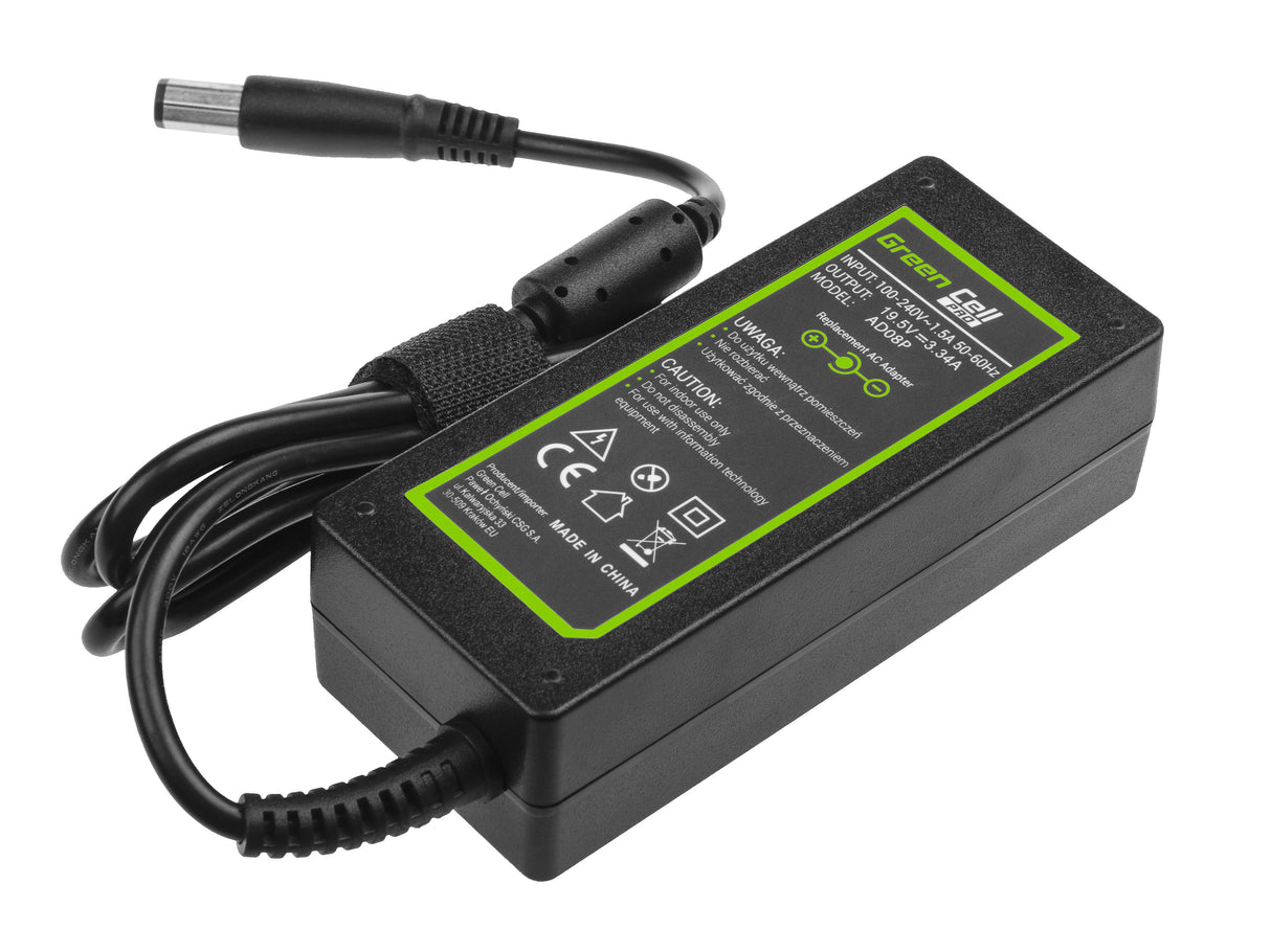 Green Cell PRO polnilec / AC Adapter 19.5V 3.34A 65W polnilec za Dell Inspiron 1546 1545 1557 XPS M1330 M1530
