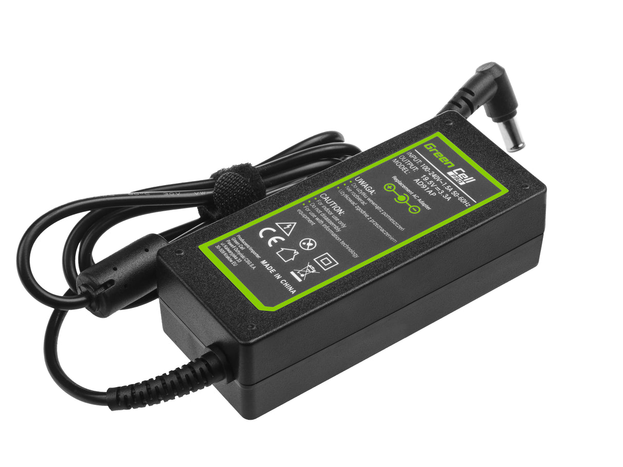 Green Cell PRO polnilec / AC Adapter 19.5V 3.34A 65W za Sony Vaio SVF14 SVF15 SVF152A29M SVF1521C6EW SVF15AA1QM