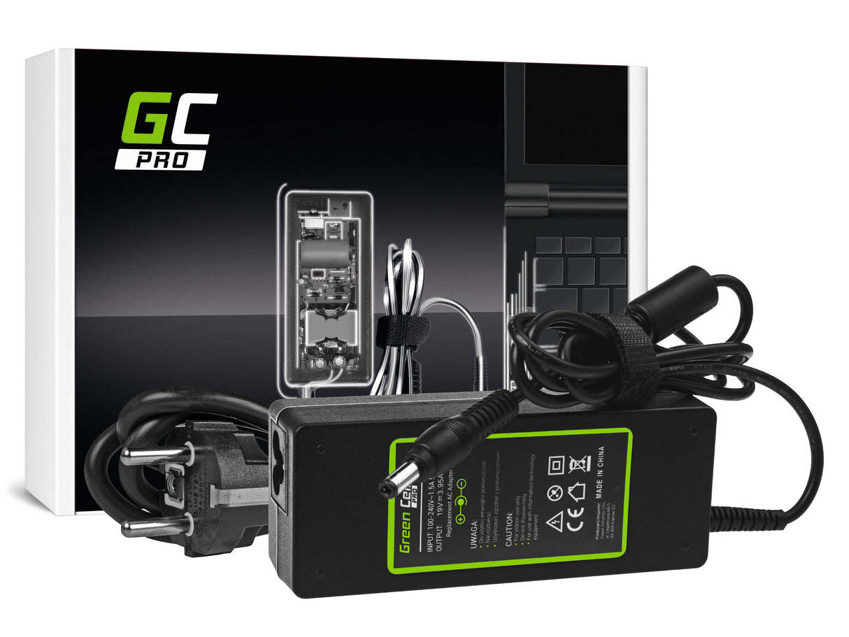 Green Cell PRO polnilec / AC Adapter 19V 3.95A 75W za Toshiba Satellite C55 C660 C850 C855 C870 L650 L650D L655 L750 L750D L755