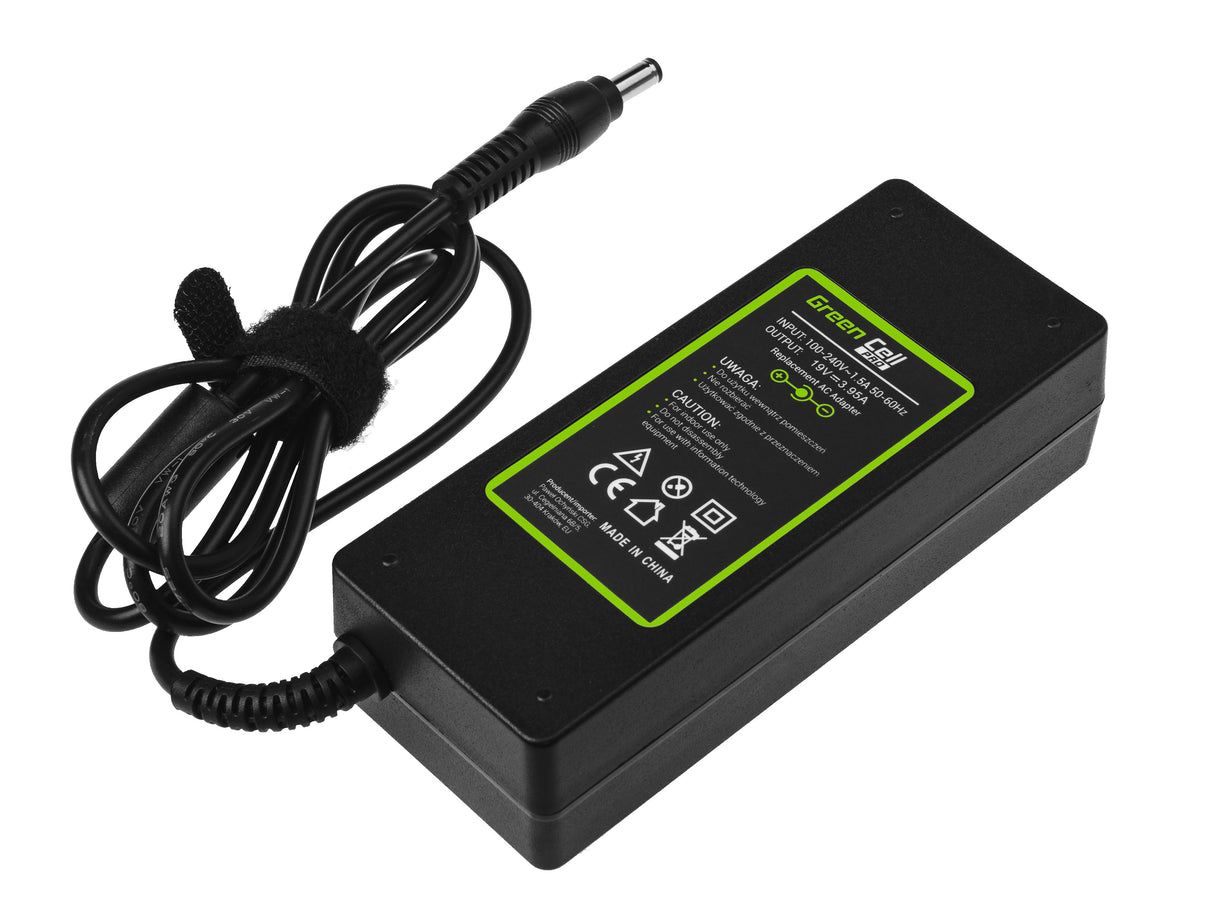 Green Cell PRO polnilec / AC Adapter 19V 3.95A 75W za Toshiba Satellite C55 C660 C850 C855 C870 L650 L650D L655 L750 L750D L755