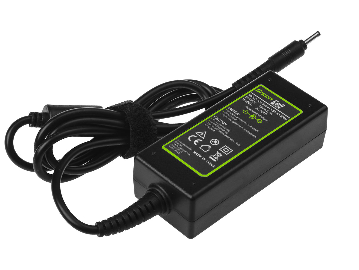 Green Cell PRO polnilec / AC Adapter 19V 2.1A 40W za Samsung 530U NP530U3B NP530U3C 535U NP535U3C NP540U3C NP900X3C NP905S3G