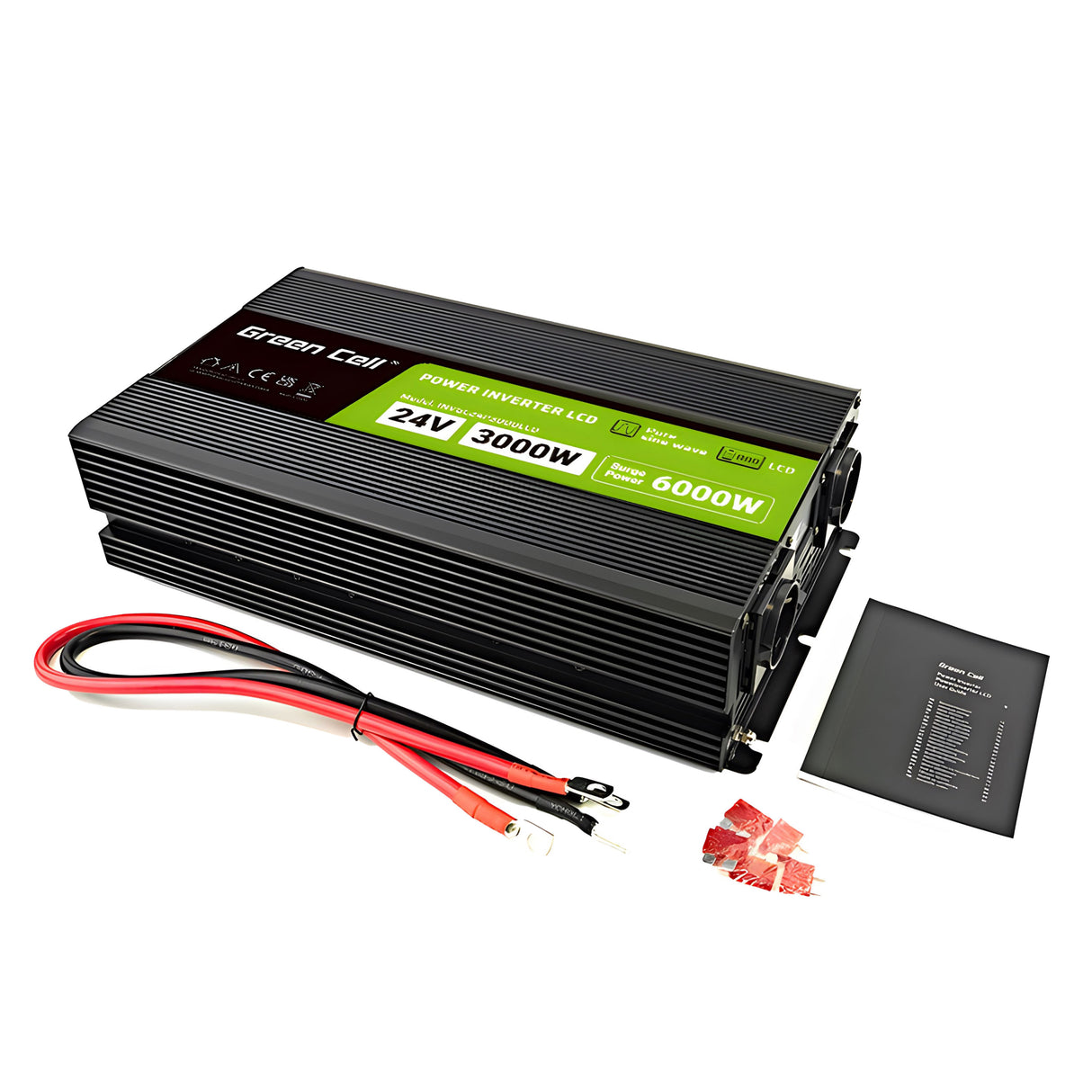 Green Cell pretvornik moči LCD 24 V 3000W/60000W pretvornik moči za vozila - čisti sinusni val