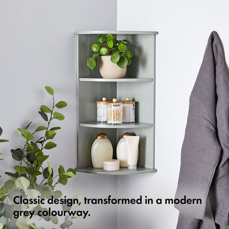 VonHaus siva kotna polica Shrewsbury