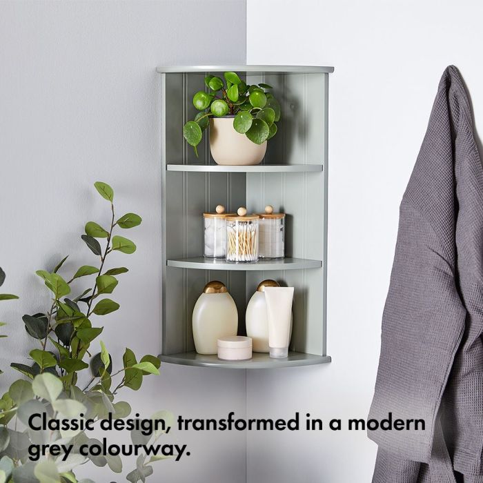 VonHaus siva kotna polica Shrewsbury