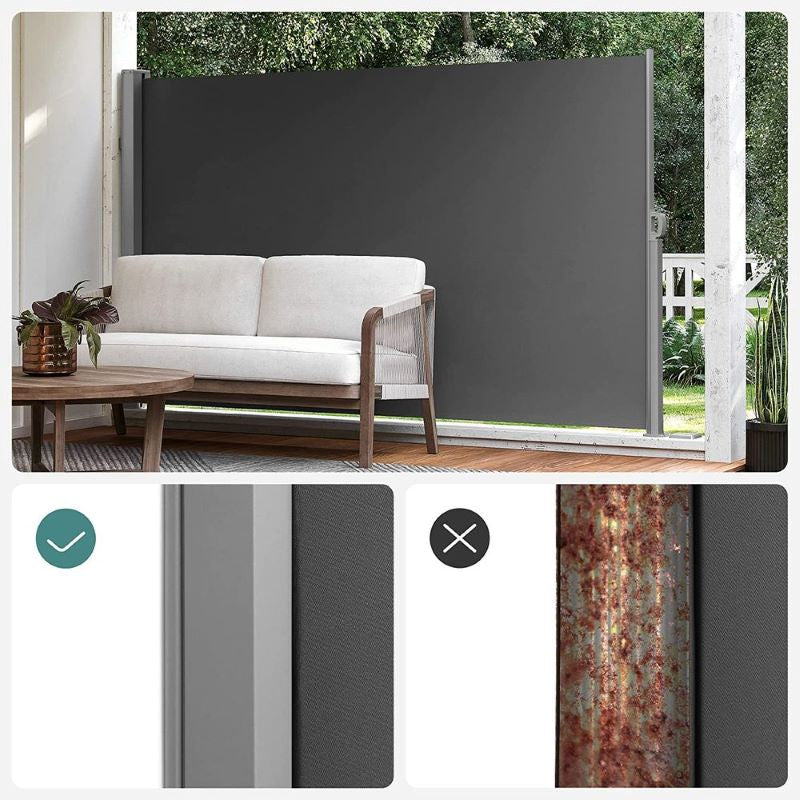 SONGMICS Stranski senčnik 180 x 450 cm antracit, GSA589G01