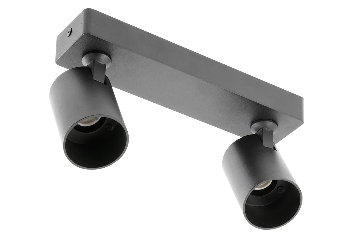 GTV reflektorska svetilka SANTO 2x GU10 220V, črna