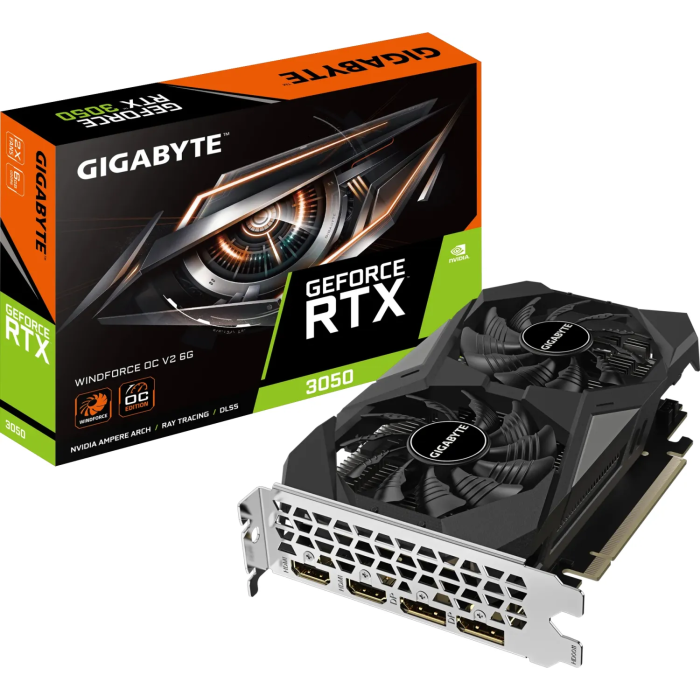Grafična kartica GIGABYTE GeForce RTX 3050 WINDFORCE OC V2 6G, 6GB GDDR6, PCI-E 4.0