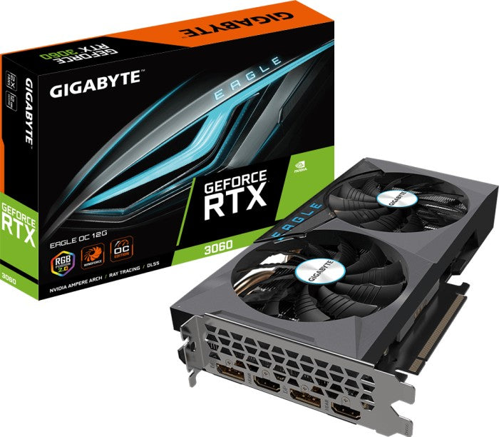 Grafična kartica GIGABYTE GeForce RTX 3060 EAGLE OC 12G, 12GB GDDR6, PCI-E 4.0
