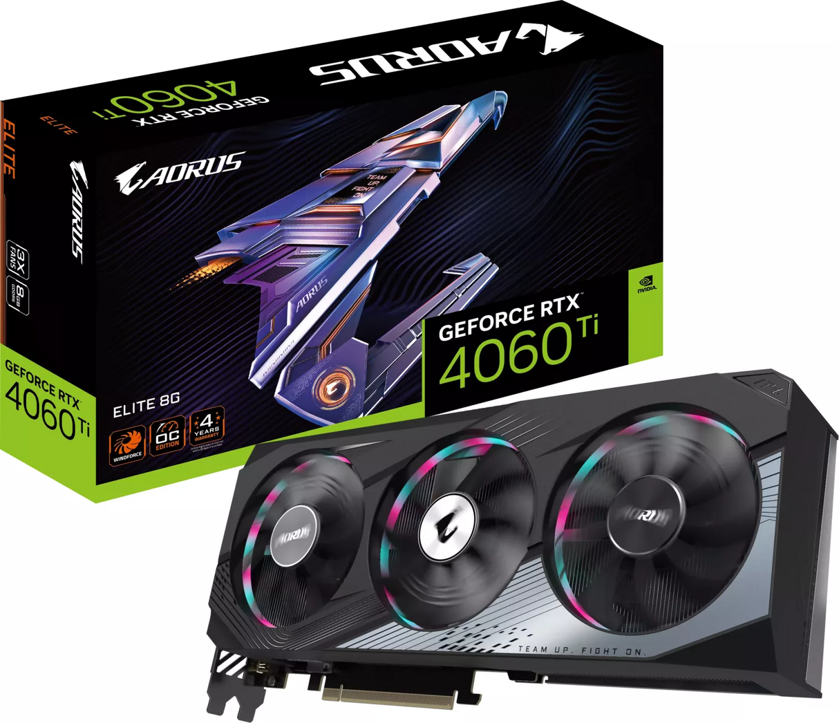 Grafična kartica GIGABYTE GeForce RTX 4060 Ti ELITE 8G, 8GB GDDR6, PCI-E 4.0