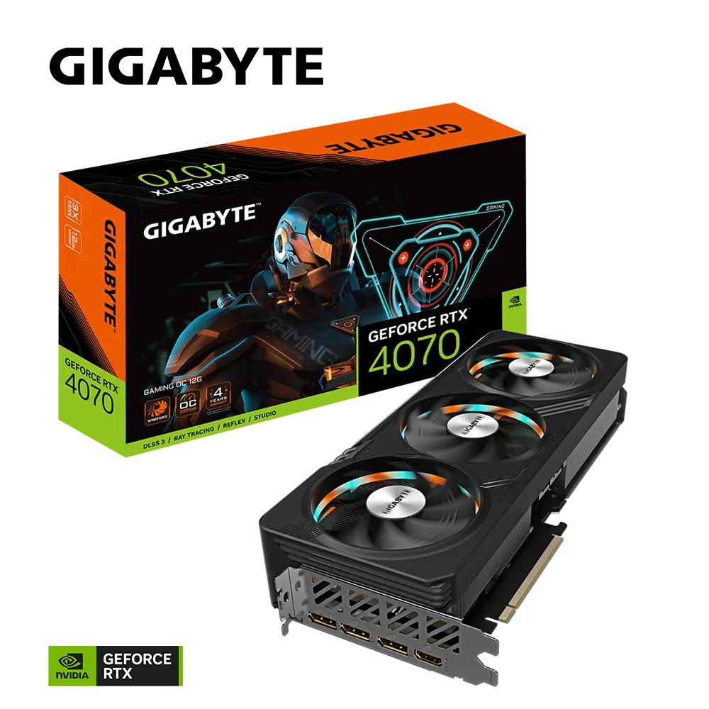 Grafična kartica GIGABYTE GeForce RTX 4070 GAMING OC 12G, 12GB GDDR6X, PCI-E 4.0