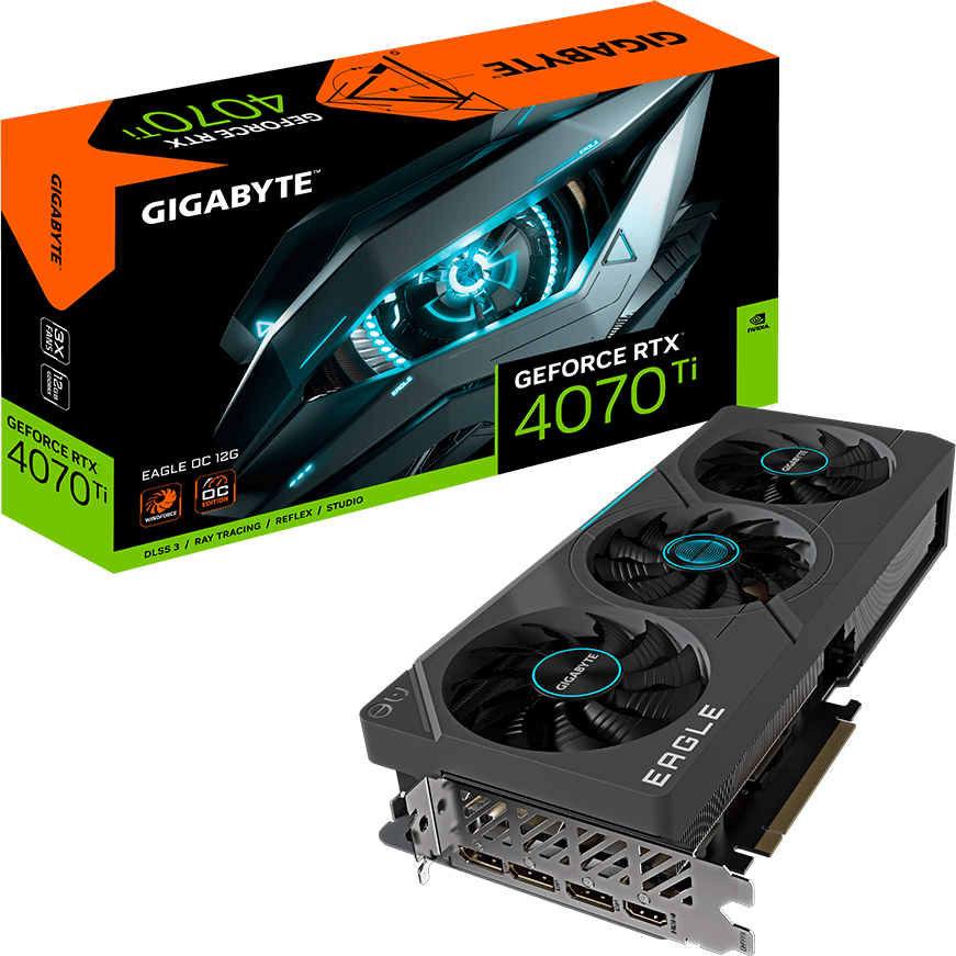 Grafična kartica GIGABYTE GeForce RTX 4070 Ti EAGLE OC 12G, 12GB GDDR6X, PCI-E 4.0