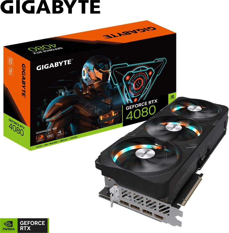 Grafična kartica GIGABYTE GeForce RTX 4080 GAMING OC, 16GB GDDR6X, PCI-E 4.0