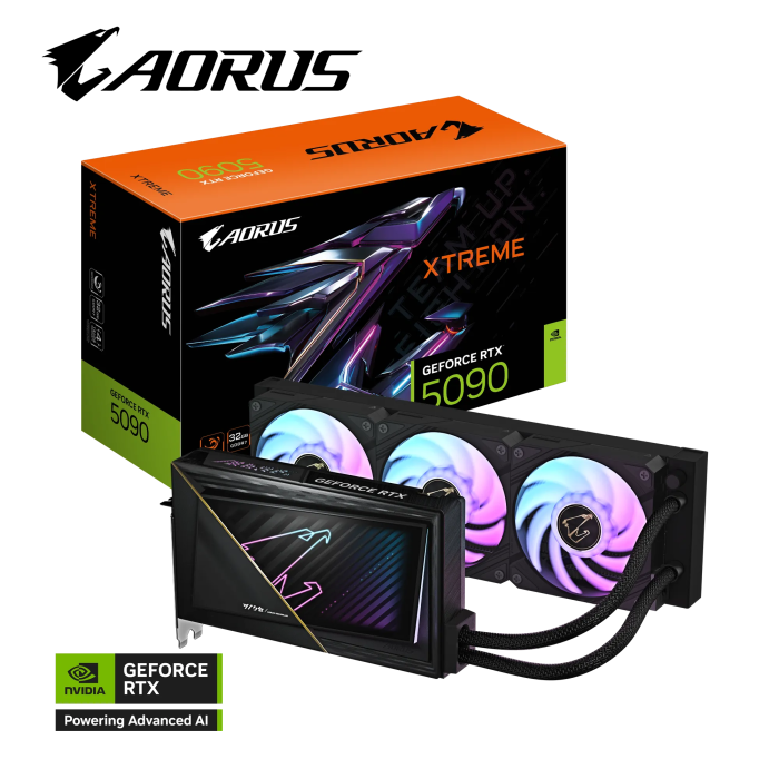 Grafična kartica GIGABYTE AORUS GeForce RTX 5090 XTREME WATERFORCE 32G, 32GB GDDR7, PCI-E 5.0