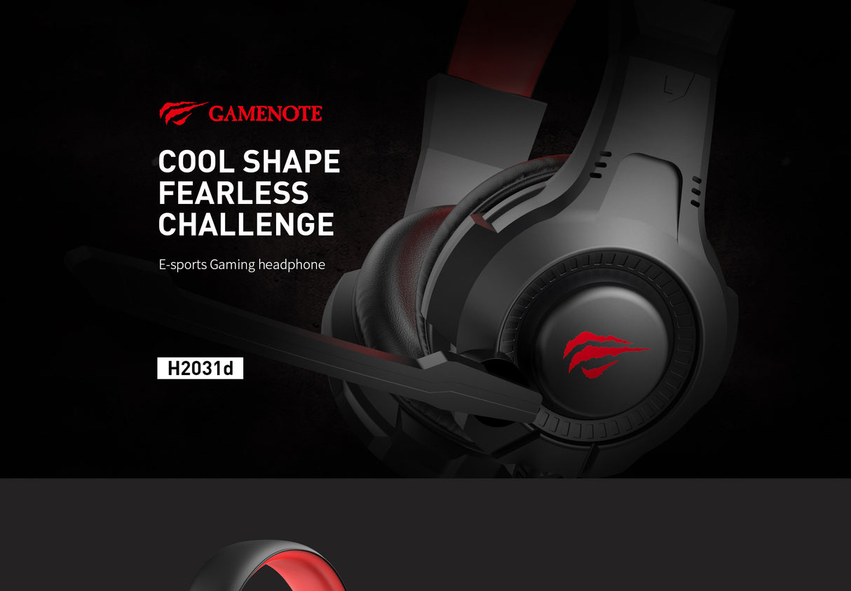 HAVIT Gamenote LED slušalke z mikrofonom HV-2031d