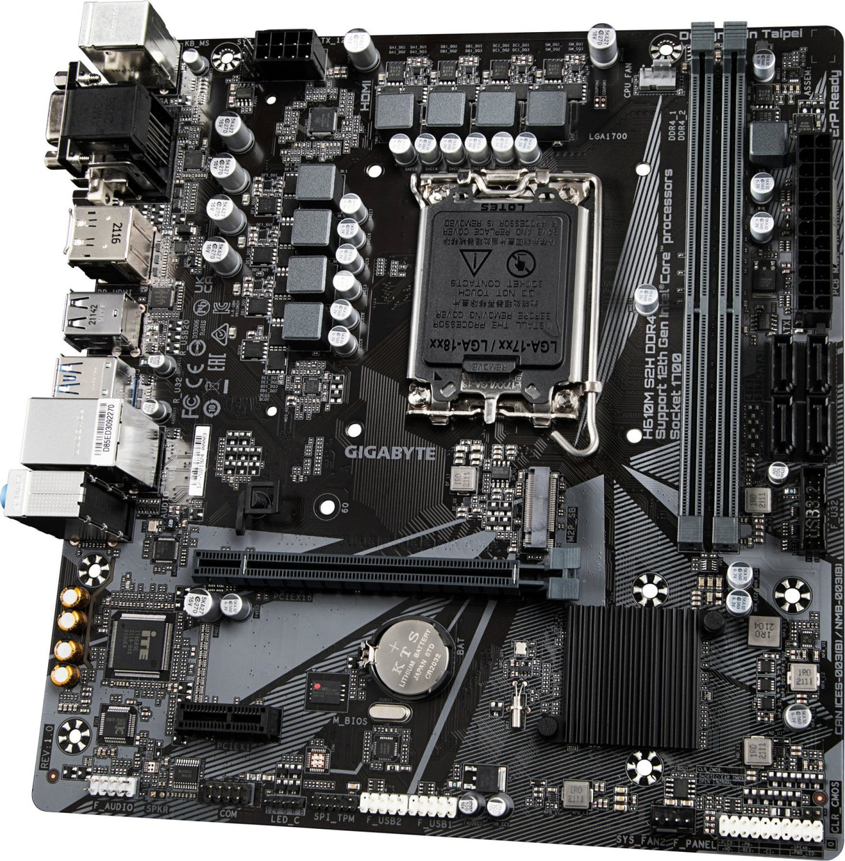 GIGABYTE H610M S2H DDR4, DDR4, SATA3, DP, USB3.2Gen1, LGA1700 mATX